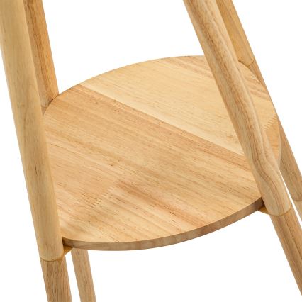 Brilagi - Vloerlamp NORDIC WAVE 1xE27/15W/230V rubberhout/linnen