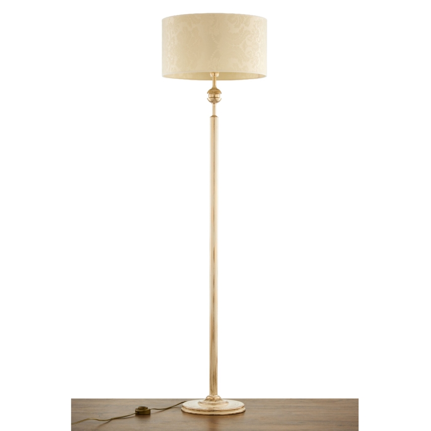 Brilagi - Vloerlamp SAPHIRE 1xE27/15W/230V crème/goud/patina