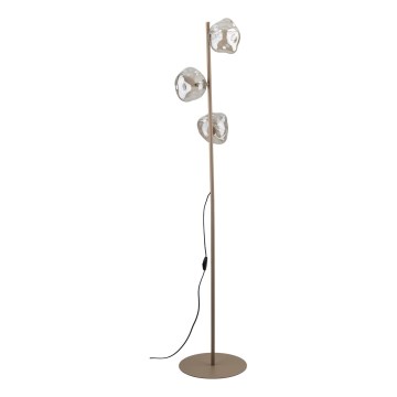 Brilagi - Vloerlamp VULCANO 3xG9/8W/230V beige/rookbeige beige