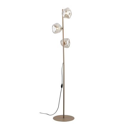 Brilagi - Vloerlamp VULCANO 3xG9/8W/230V beige/rookbeige beige
