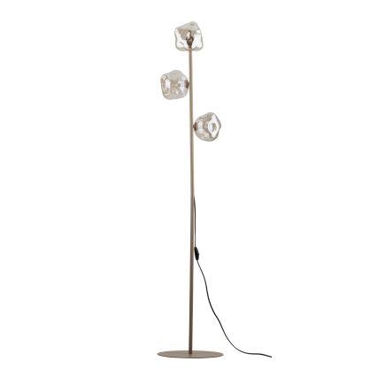 Brilagi - Vloerlamp VULCANO 3xG9/8W/230V beige/rookbeige beige