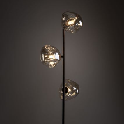 Brilagi - Vloerlamp VULCANO 3xG9/8W/230V brons/rookbeige