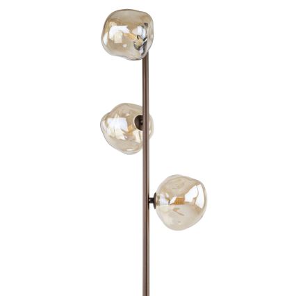 Brilagi - Vloerlamp VULCANO 3xG9/8W/230V bruin/rookbeige