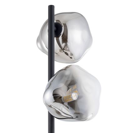 Brilagi - Vloerlamp VULCANO 3xG9/8W/230V zwart/rookzwart