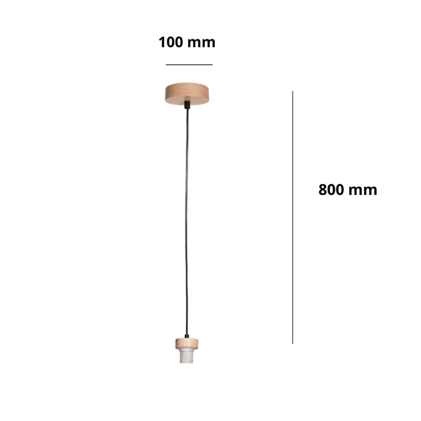 Brilagi - Voedingskabel PARTY 1xE27/60W/230V Ø 10 cm eiken