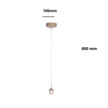 Brilagi - Voedingssnoer PARTY 1xE27/60W/230V Ø 10 cm beige