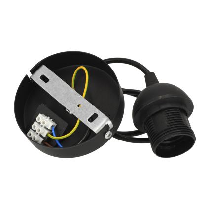 Brilagi - Voedingssnoer PARTY 1xE27/60W/230V Ø 10 cm zwart