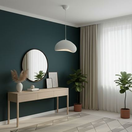 Brilagi - WABI SABI hanglamp aan kabel 1xE27/40W/230V Ø 32 cm wit