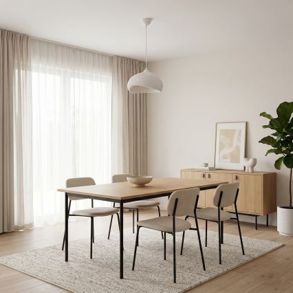 Brilagi - WABI SABI hanglamp aan kabel 1xE27/40W/230V Ø 32 cm wit