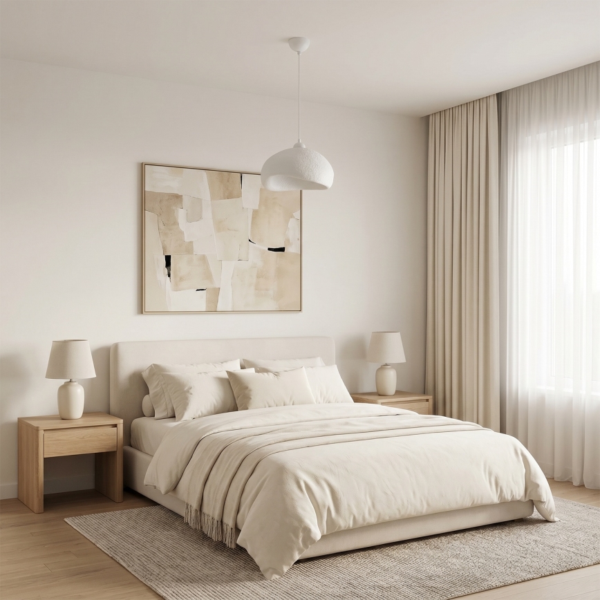 Brilagi - WABI SABI hanglamp aan kabel 1xE27/40W/230V Ø 32 cm wit