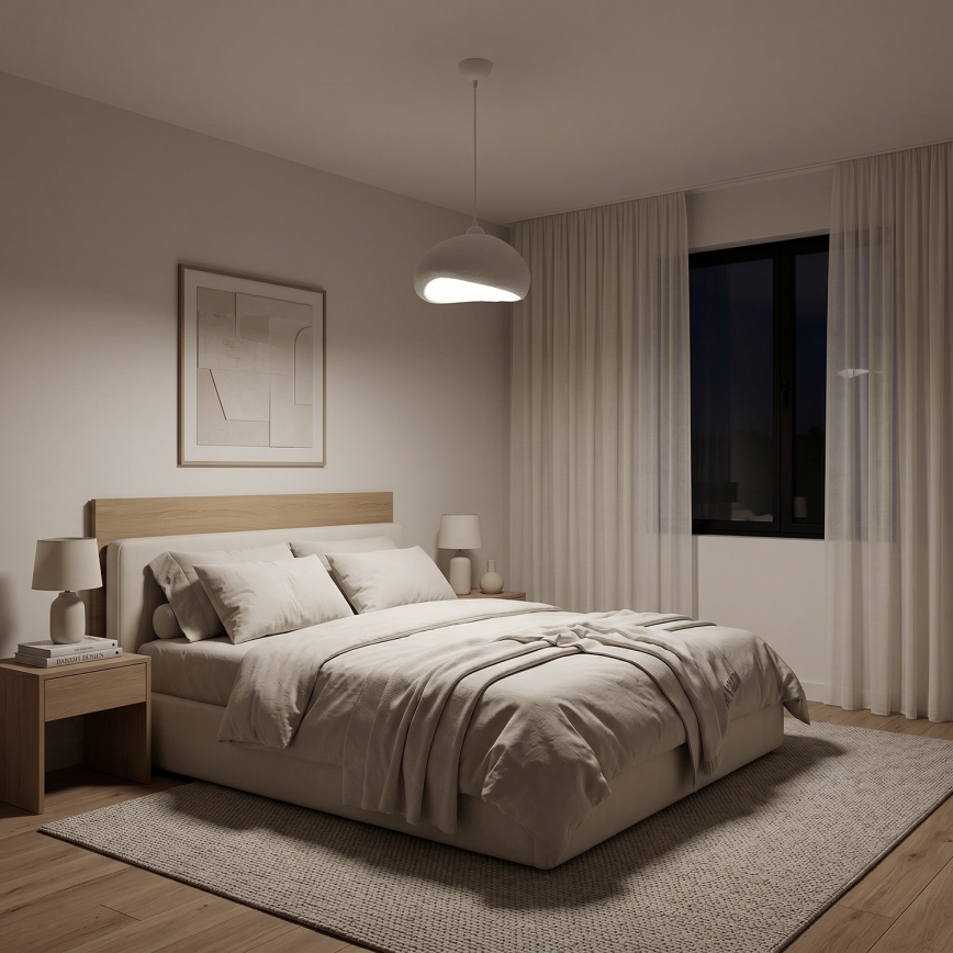 Brilagi - WABI SABI hanglamp aan kabel 1xE27/40W/230V Ø 32 cm wit