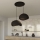Brilagi - WABI SABI hanglamp aan kabel, 2x E27/40W/230V, Ø 60 cm, zwart