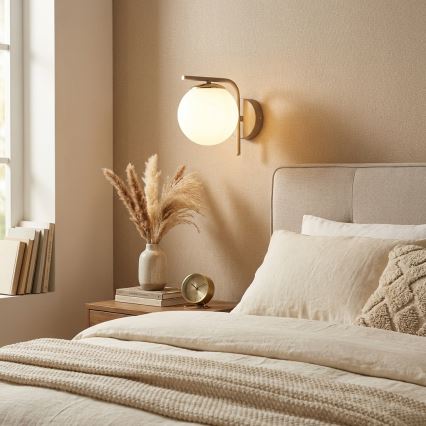 Brilagi - Wandlamp 1xE27/60W/230V beige/goud