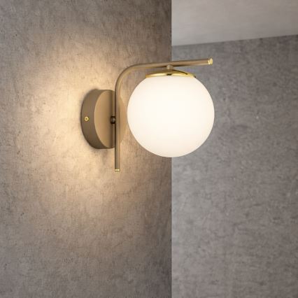 Brilagi - Wandlamp 1xE27/60W/230V beige/goud