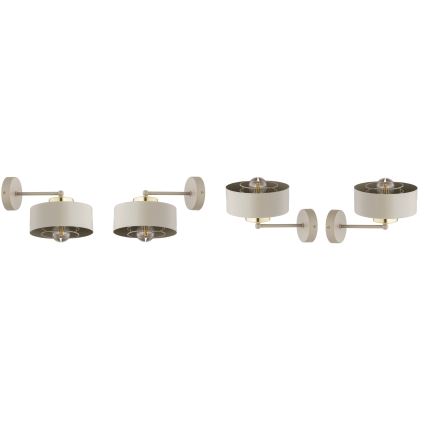 Brilagi - Wandlamp 1xE27/60W/230V beige/goud