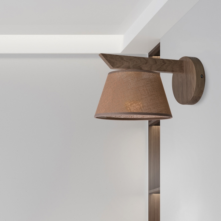 Brilagi - Wandlamp ANTHONY 1xE14/40W/230V eiken/bruin