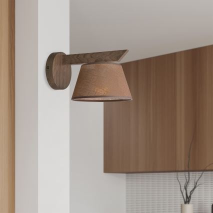 Brilagi - Wandlamp ANTHONY 1xE14/40W/230V eiken/bruin