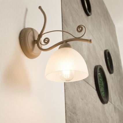 Brilagi - Wandlamp ANTICO MODERN 1xE27/60W/230V beige
