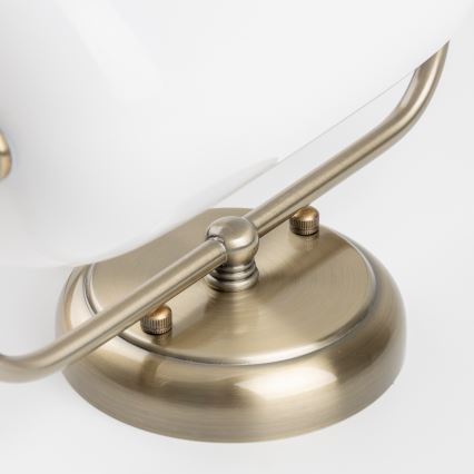 Brilagi - Wandlamp BANK OFFICE 1xE27/60W/230V messing/wit