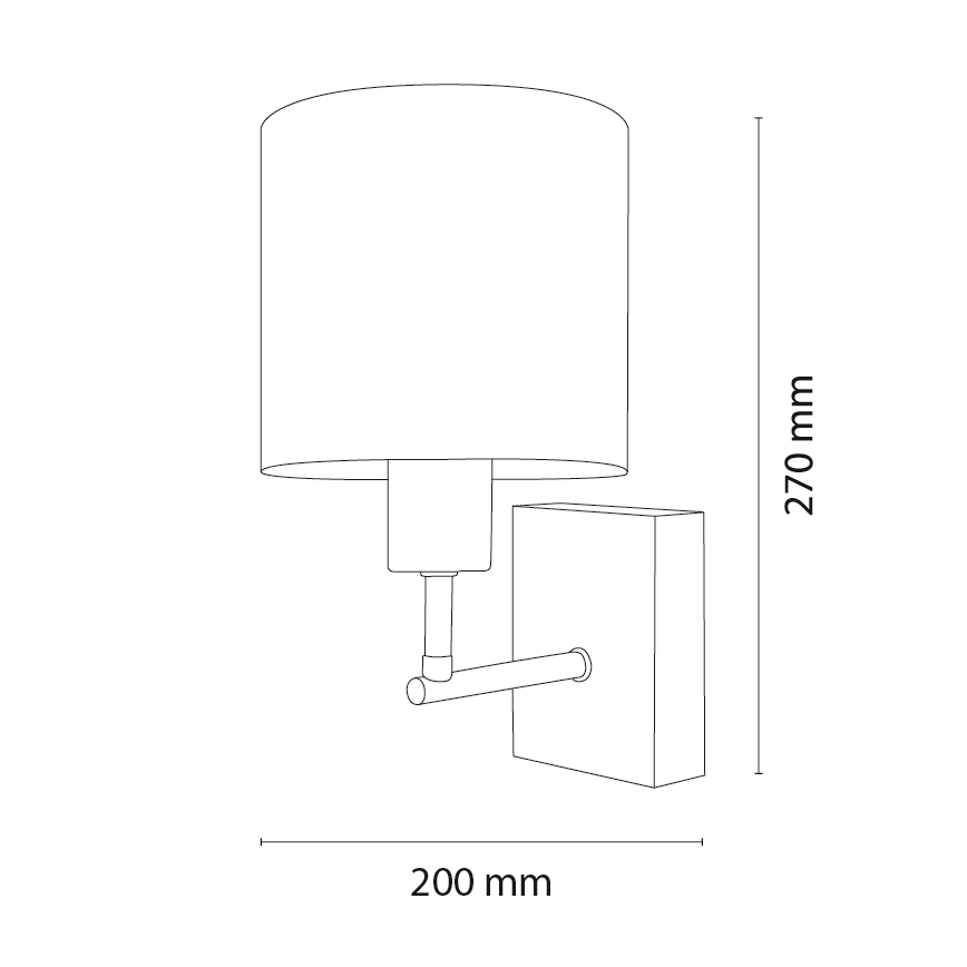 Brilagi - Kinderwandlamp BOBO WOOD 1xE27/25W/230V eik/zwart/crème/konijntjes