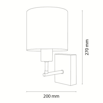 Brilagi - Kinderwandlamp BOBO WOOD 1xE27/25W/230V eiken/zwart/wit/dierenmotief