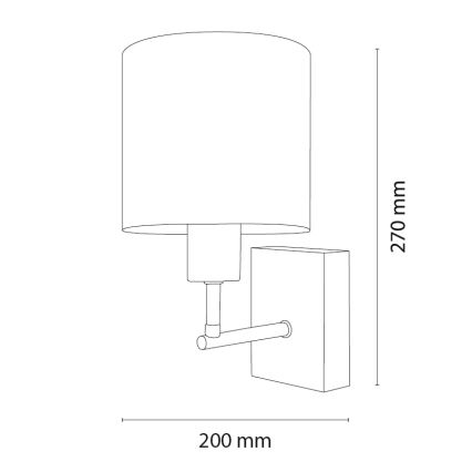 Brilagi - Kinderwandlamp BOBO WOOD 1xE27/25W/230V eik/zwart/wit/dierenmotief