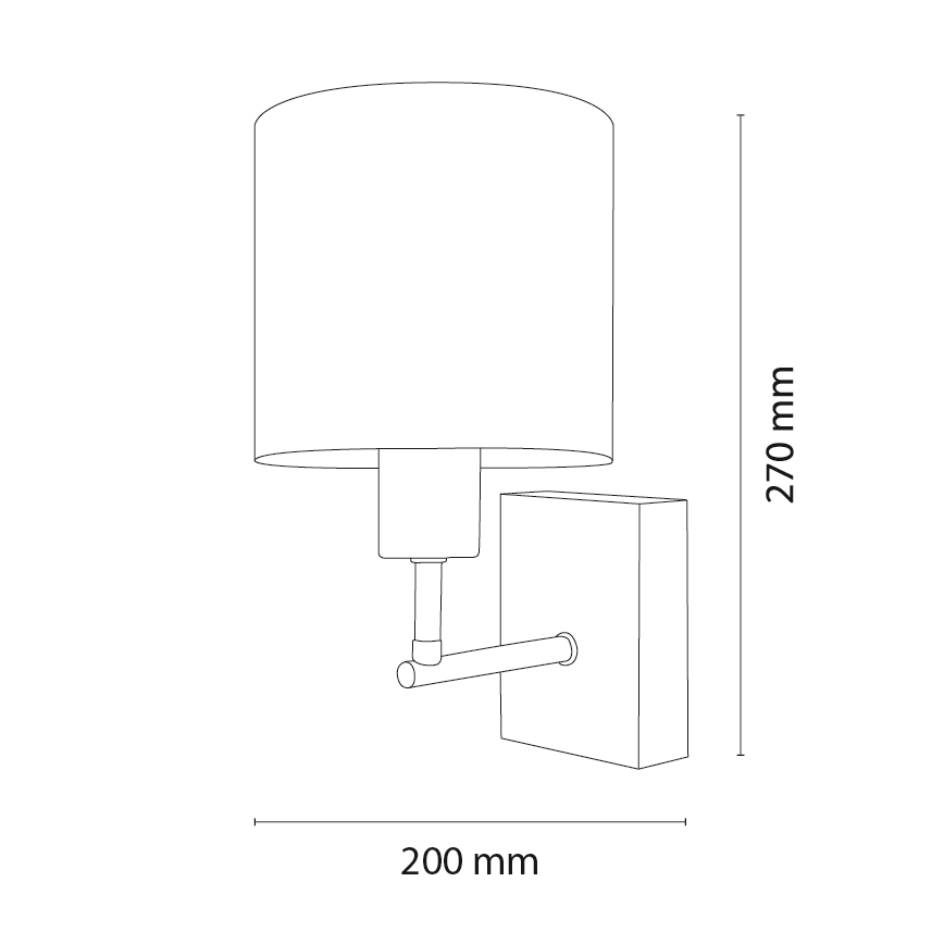 Brilagi - Kinderwandlamp BOBO WOOD 1xE27/25W/230V eik/zwart/wit/roze/feeën