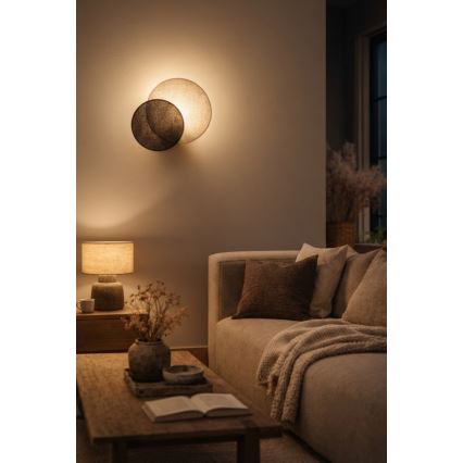 Brilagi - Wandlamp CIRCLES 1xE27/60W/230V Ø 35 cm crème/bruin