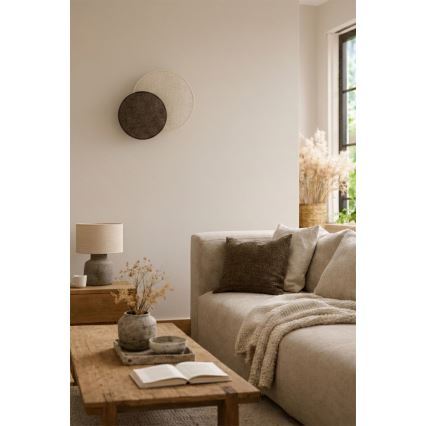 Brilagi - Wandlamp CIRCLES 1xE27/60W/230V Ø 35 cm crème/bruin