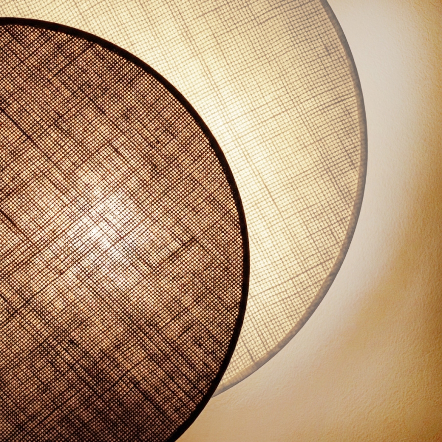 Brilagi - Wandlamp CIRCLES 1xE27/60W/230V Ø 35 cm crème/bruin