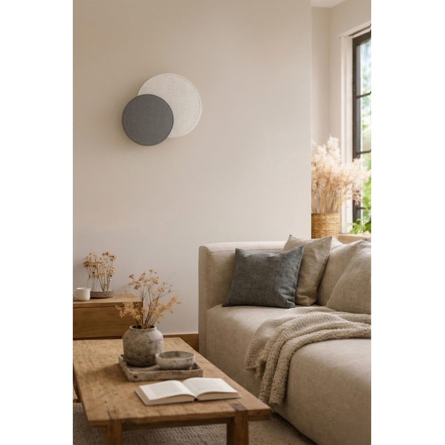 Brilagi - Wandlamp CIRCLES 1xE27/60W/230V Ø 35 cm crème/grijs