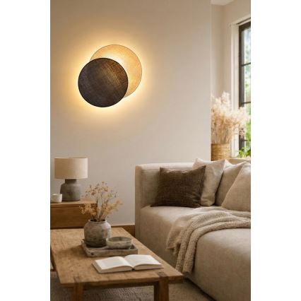 Brilagi - Wandlamp CIRCLES 1xE27/60W/230V Ø 45 cm crème/bruin