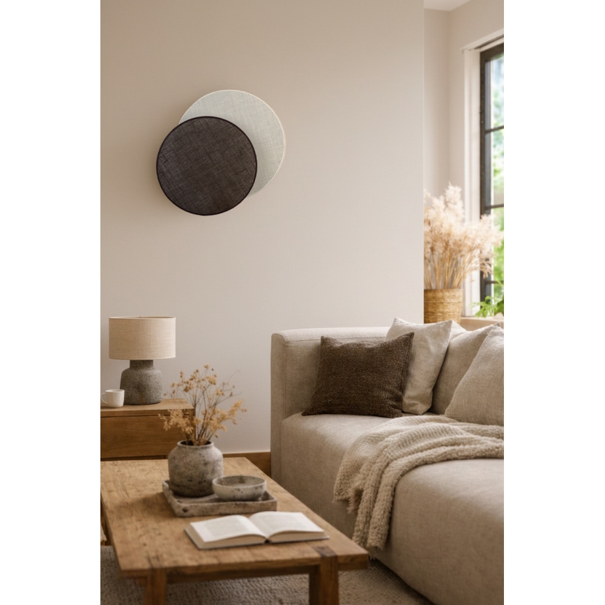Brilagi - Wandlamp CIRCLES 1xE27/60W/230V Ø 45 cm crème/bruin