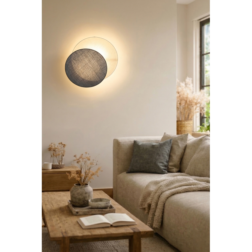 Brilagi - Wandlamp CIRCLES 1xE27/60W/230V Ø 45 cm crème/grijs