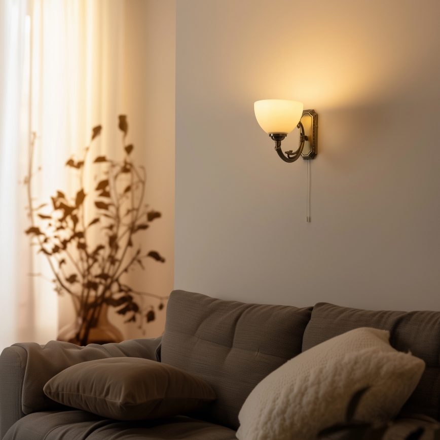 Brilagi - Wandlamp CLASSIC 1xE27/60W/230V messing
