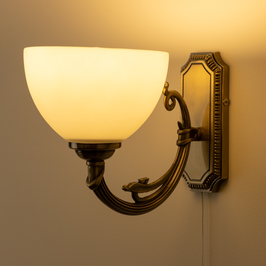 Brilagi - Wandlamp CLASSIC 1xE27/60W/230V messing