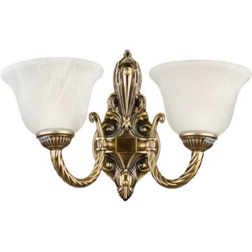 Brilagi - Wandlamp CLASSIC 2xE14/10W/230V messing
