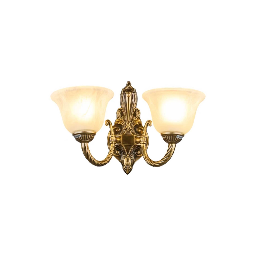Brilagi - Wandlamp CLASSIC 2xE14/10W/230V messing