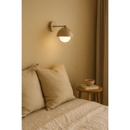 Brilagi - Wandlamp COSMO 1xE27/60W/230V beige/goud