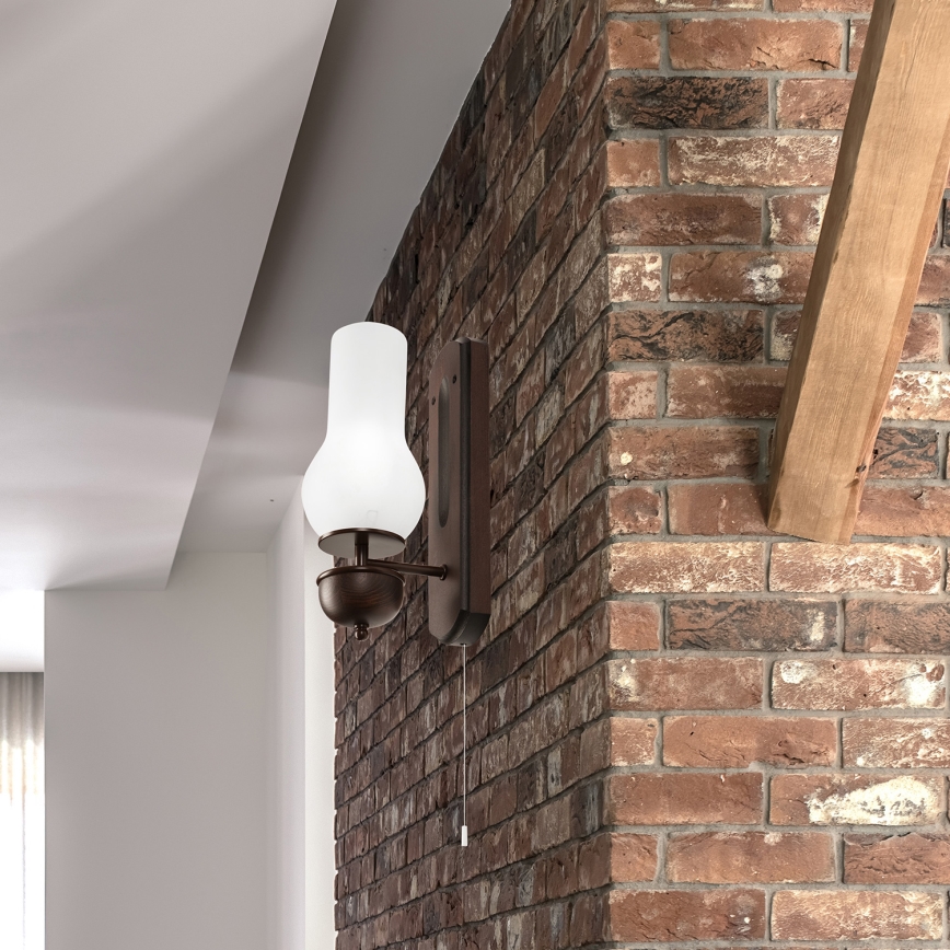 Brilagi - Wandlamp COTTAGE 1xE14/40W/230V beuken/wit
