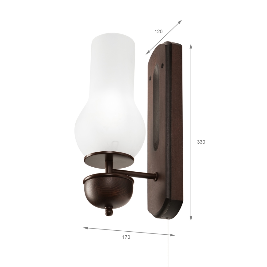 Brilagi - Wandlamp COTTAGE 1xE14/40W/230V beuken/wit