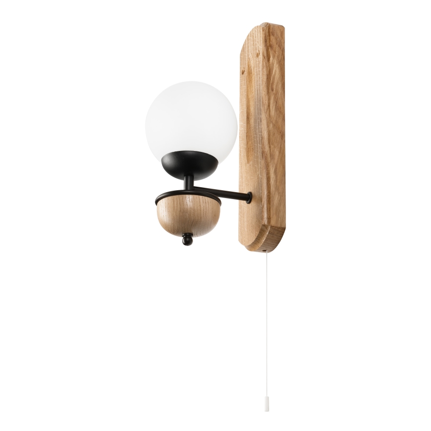 Brilagi - Wandlamp COTTAGE 1xG9/40W/230V eiken/wit