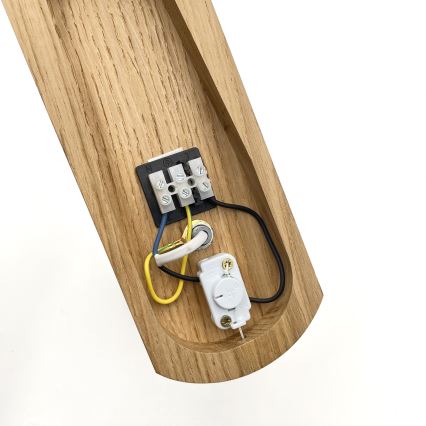 Brilagi - Wandlamp COTTAGE 1xG9/40W/230V eiken/wit