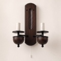 Brilagi - Wandlamp COTTAGE 2xE14/40W/230V beuk