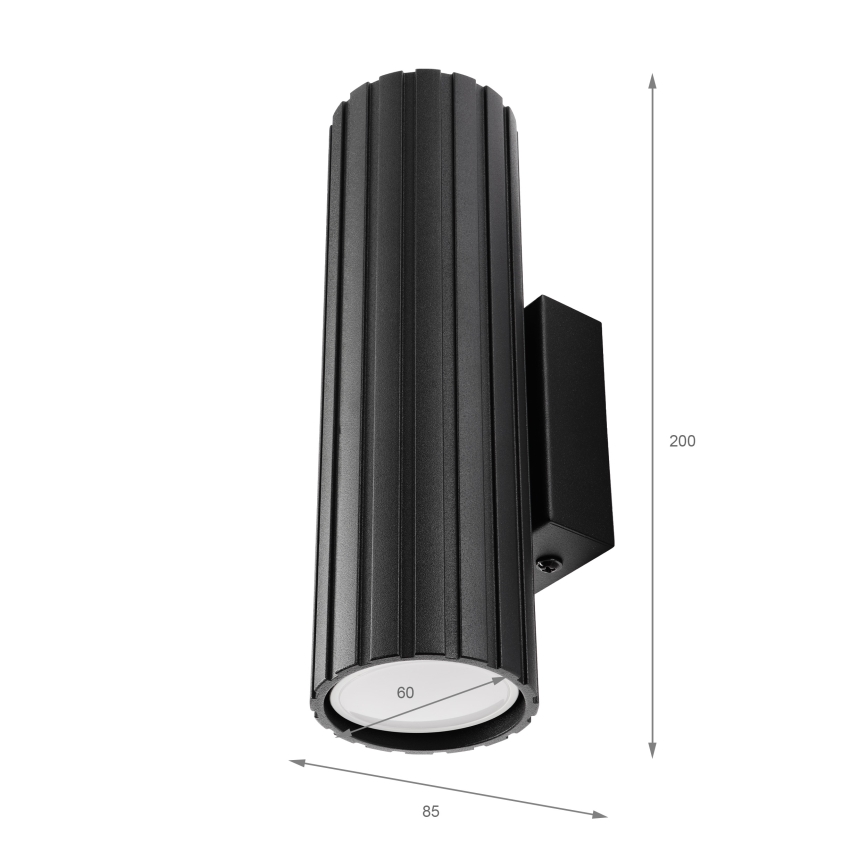 Brilagi - Wandlamp CRISPINA 2xGU10/10W/230V 20 cm zwart