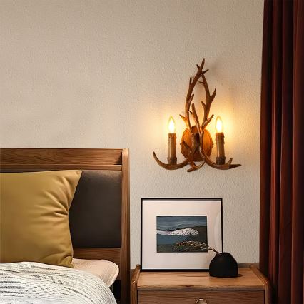 Brilagi - Wandlamp DEER 2xE14/10W/230V hertengewei