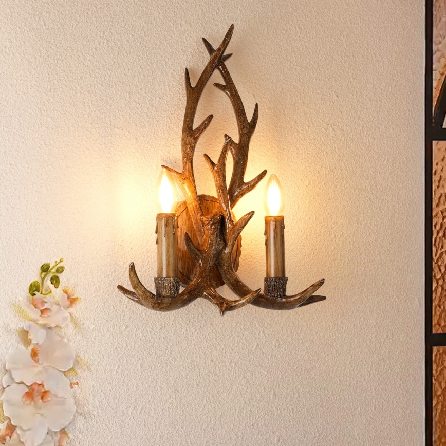 Brilagi - Wandlamp DEER 2xE14/10W/230V