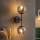 Brilagi - Wandlamp DIOR 2xE27/60W/230V zwart/rookgrijs