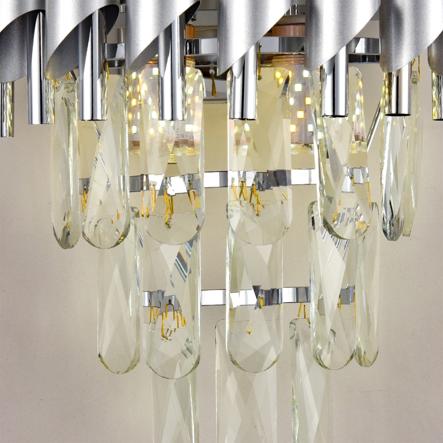 Brilagi - Wandlamp ECLIPSE 2xE14/10W/230V zilverkleurig