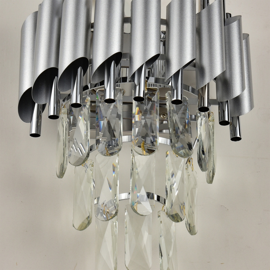 Brilagi - Wandlamp ECLIPSE 2xE14/10W/230V zilverkleurig